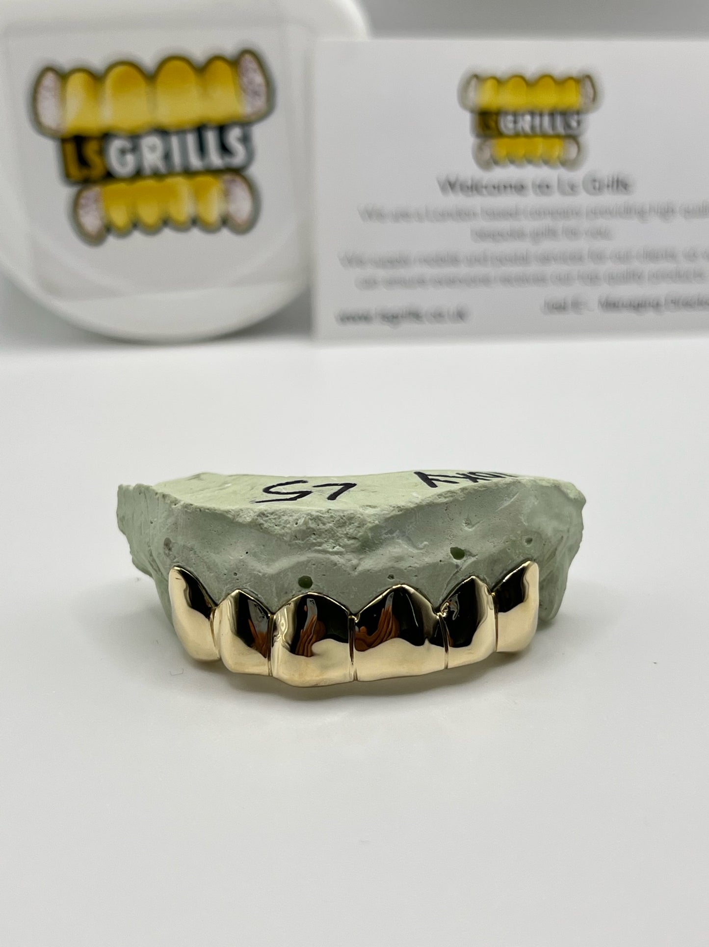 6SET PLAIN GOLD GRILL