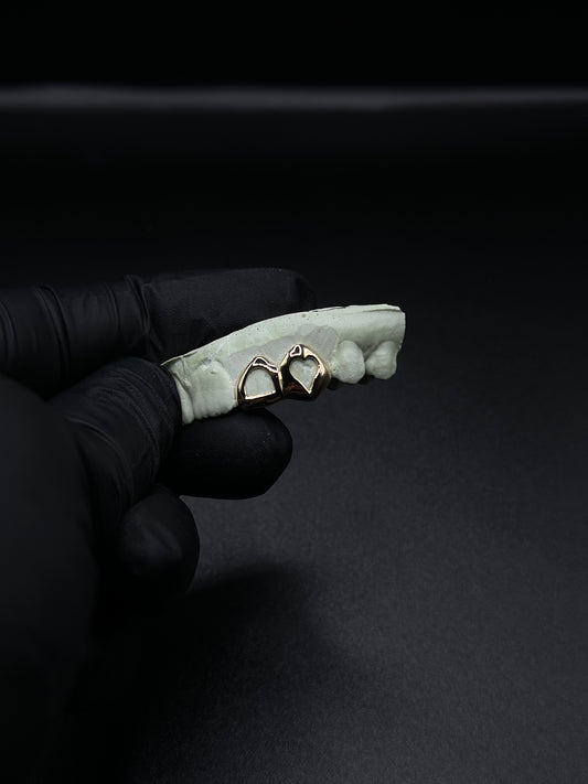 GOLD HEART WITH WINDOW